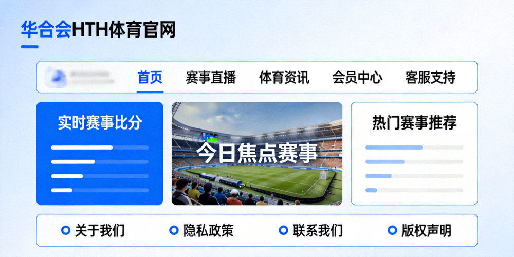 华体会HTH体育官网首页布局与核心功能区示意图