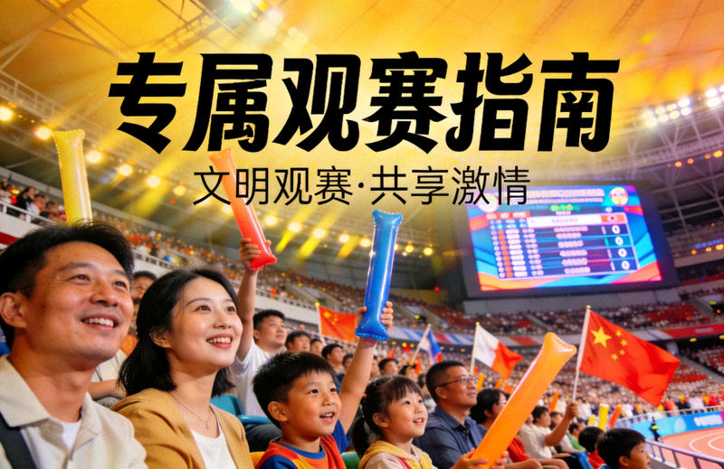 专属观赛指南配图 - 观众在体育场内观看大型赛事